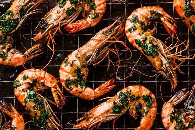 camarones para la dieta cetogénica